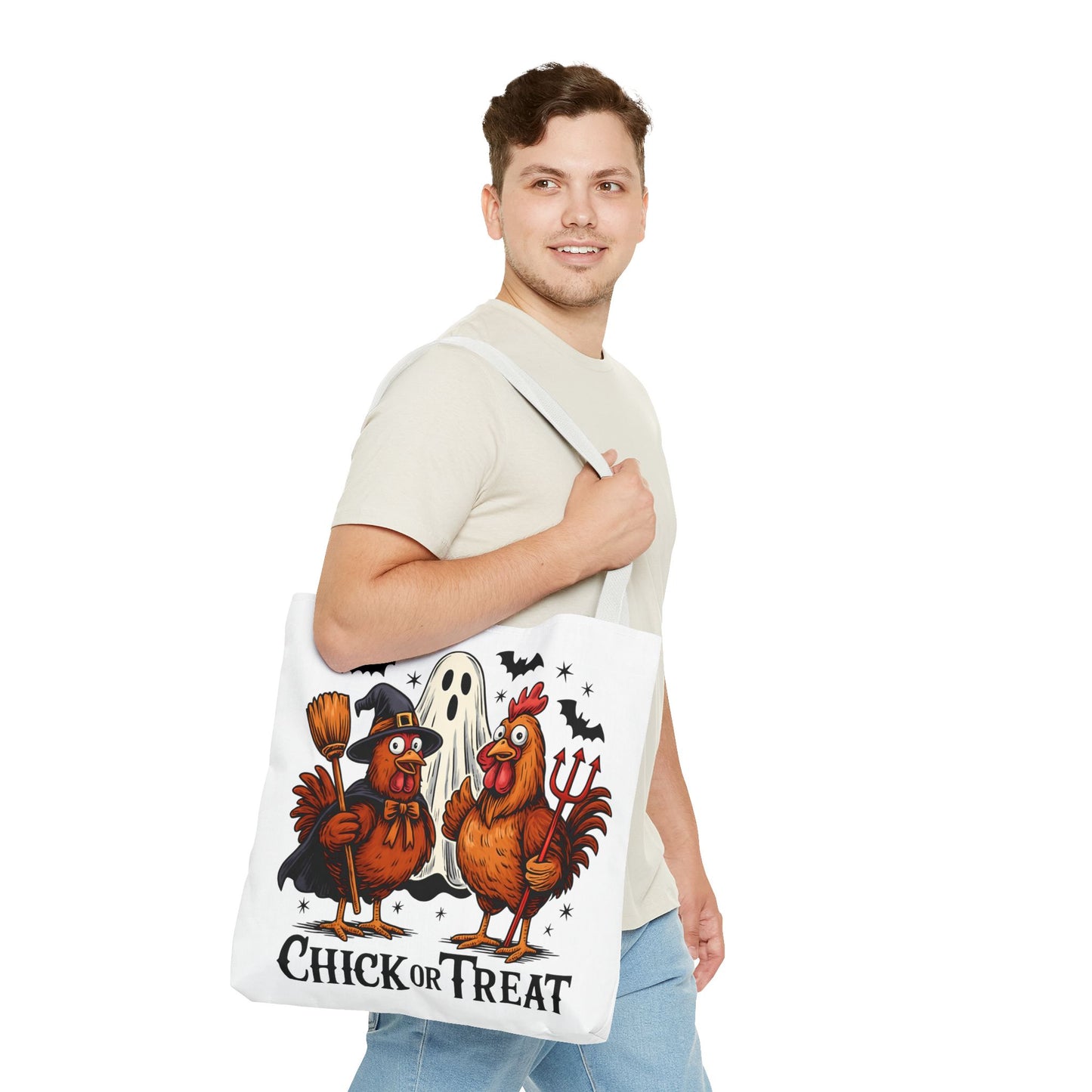 Halloween Chick or Treat Tote Bag