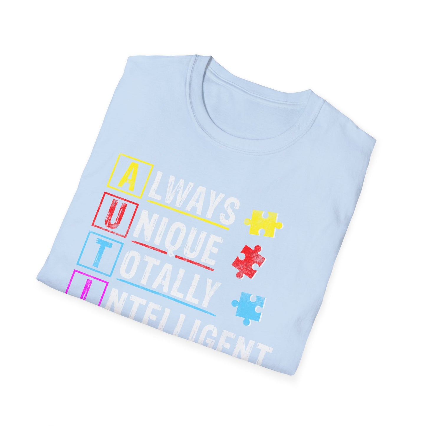 Unisex Autism Awareness T-Shirt, Softstyle Tee, Unique Gift for Awareness Events, Casual Wear, Comfortable Daily Shirt