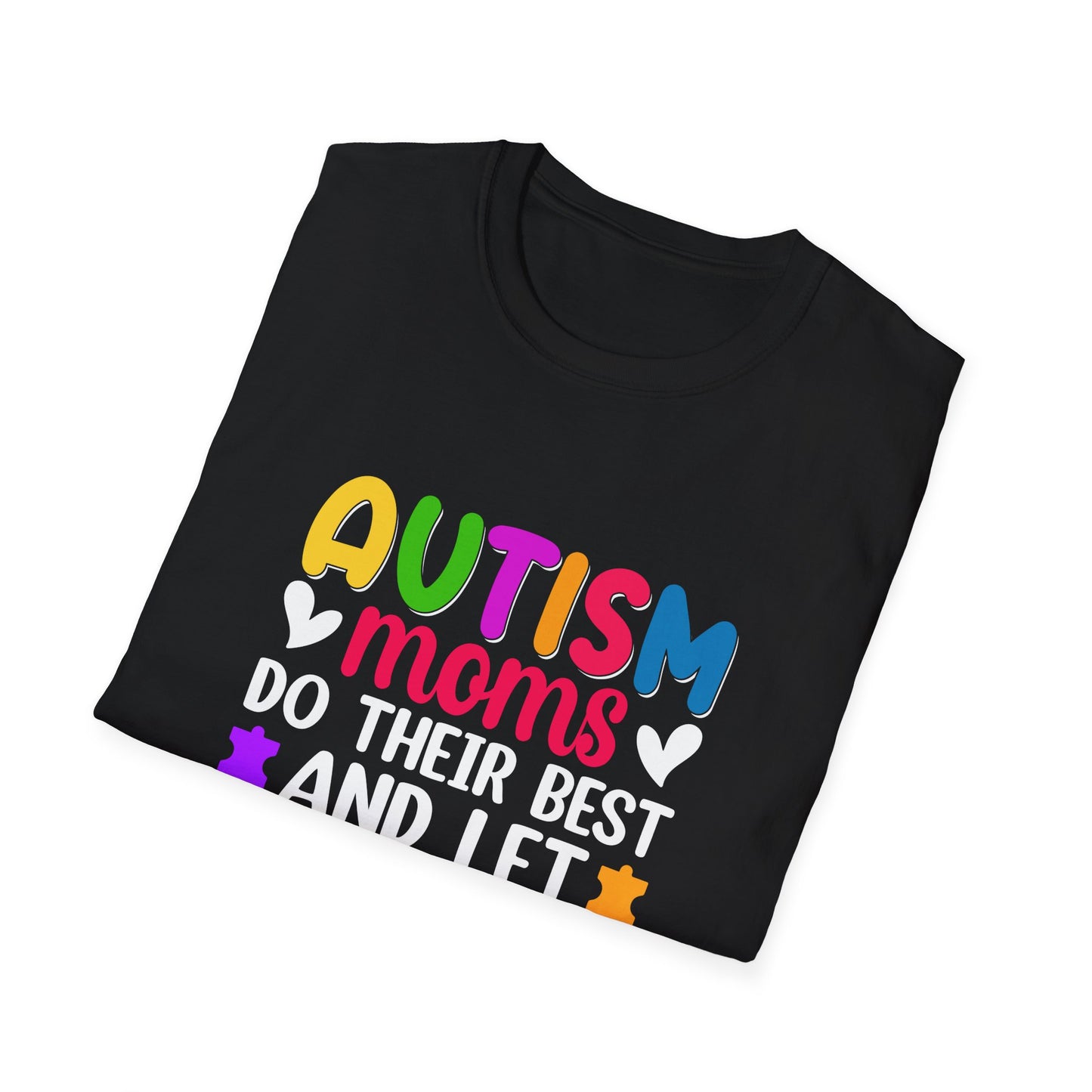 Autism Moms Softstyle T-Shirt, Unisex Tee for Mothers, Perfect for Autism Awareness Month, Gifts for Moms, Inspirational Apparel