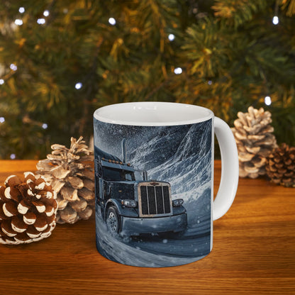 Winter Trucking Ceramic Mug