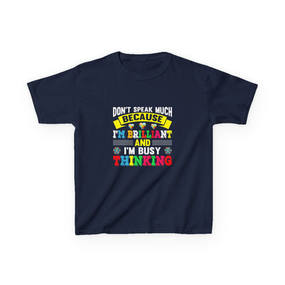 Brilliant Thinker Kids Tee - Fun Graphic T-Shirt, Gift for Bright Kids, School Wear, Birthday Present, Motivational Top