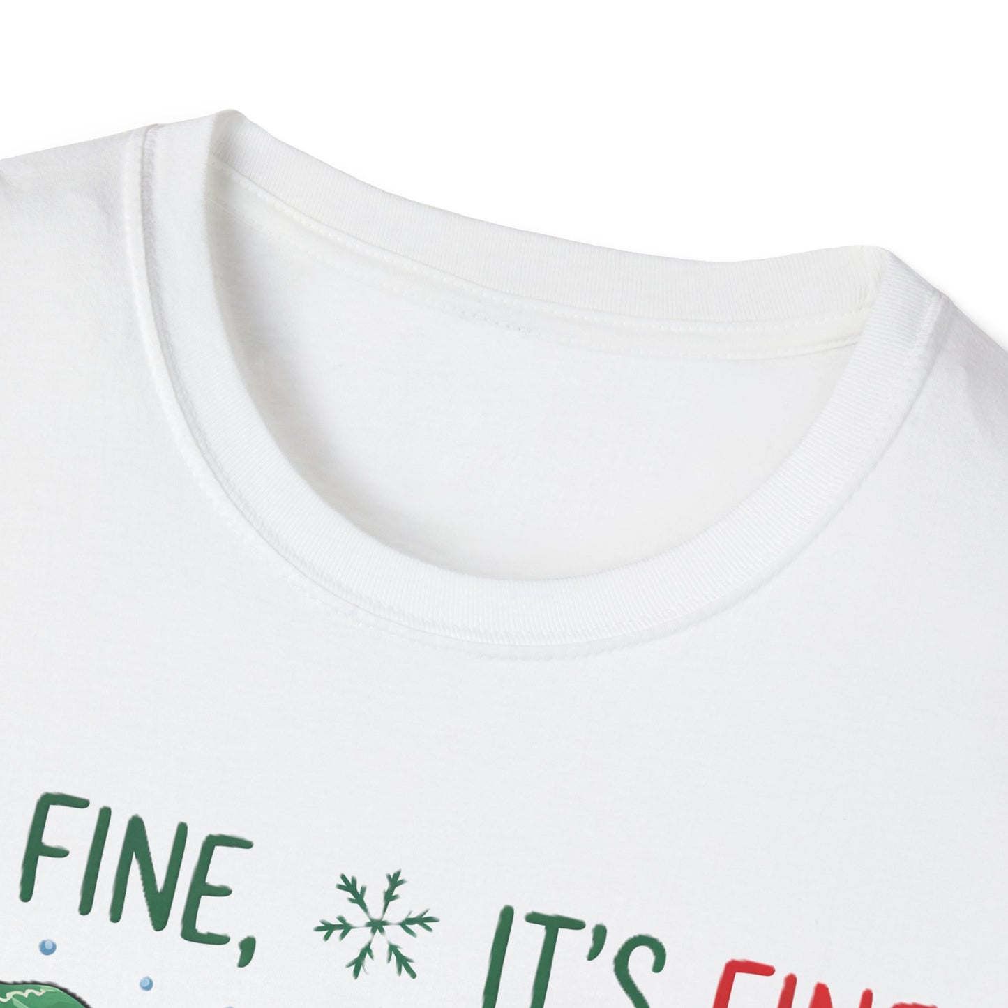 Humorous Christmas T-Shirt, Cute Snowman Design, Festive Holiday Apparel, Funny Winter Gift, Unisex Softstyle Tee