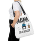 Mama On A Mission Tote Bag – Cute Coffee Mom Graphic Tote