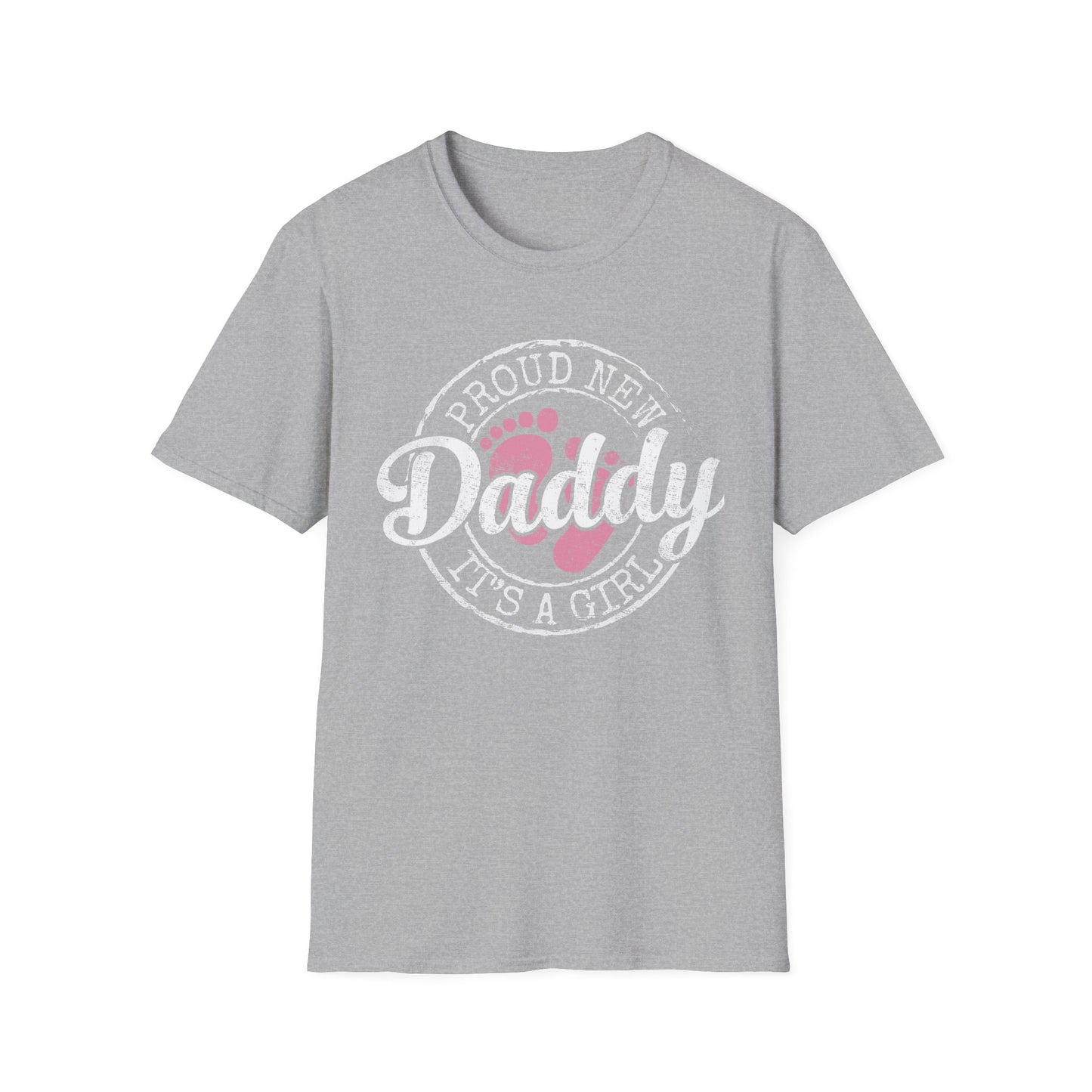 Proud New Daddy T-Shirt | Unisex Softstyle Tee for New Fathers, Baby Shower Gift, Father's Day, Cute Dad Apparel, New Parent