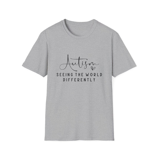Autism Awareness Unisex Softstyle T-Shirt, See the World Differently Tee, Autism Support Shirt, Gift for Autism Advocacy, Unique [...]