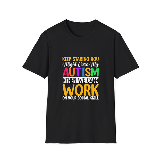 Autism Awareness Tee, Comfortable Unisex T-Shirt, Social Skills Humor, Special Needs Support, Gift for Friends