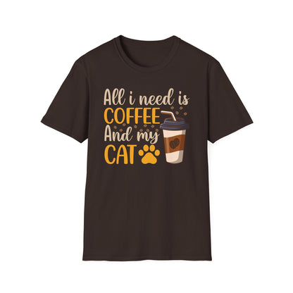 Coffee & Cat Lovers Unisex Softstyle T-Shirt