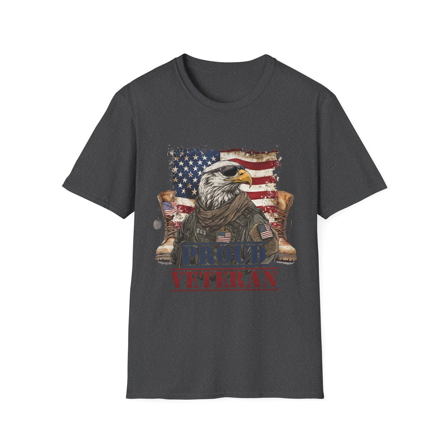 Proud Veteran Unisex T-Shirt | Patriotic Tee for Veterans, Comfortable Casual Wear, Military Appreciation Gift, Independence Day Apparel