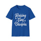 Raising Tiny Disciples Unisex Softstyle T-Shirt, Comfortable T-Shirt, Family Reunion Gift, Casual Wear, Faith-Based Apparel, Cute Kids Theme