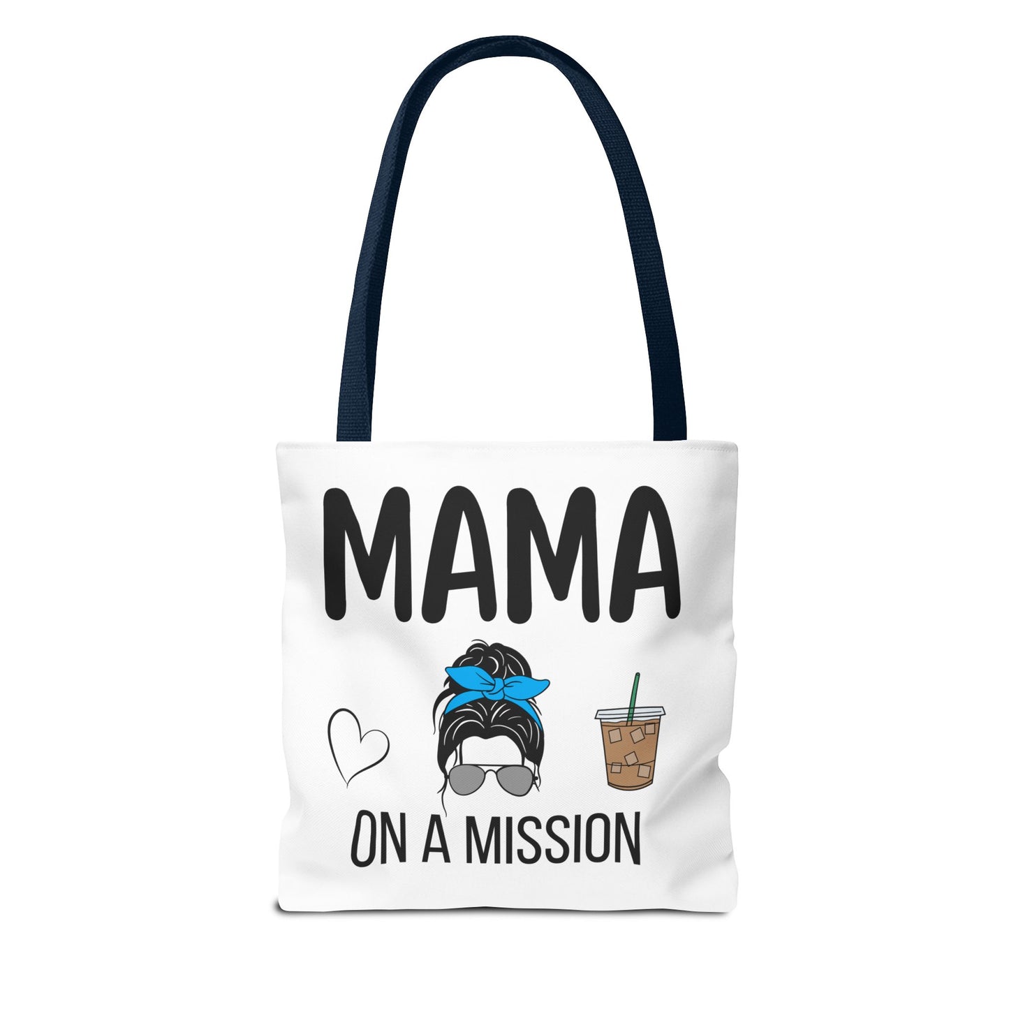 Mama On A Mission Tote Bag – Cute Coffee Mom Graphic Tote