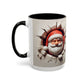 Santa Holiday Accent Coffee Mug - Fun Festive Design
