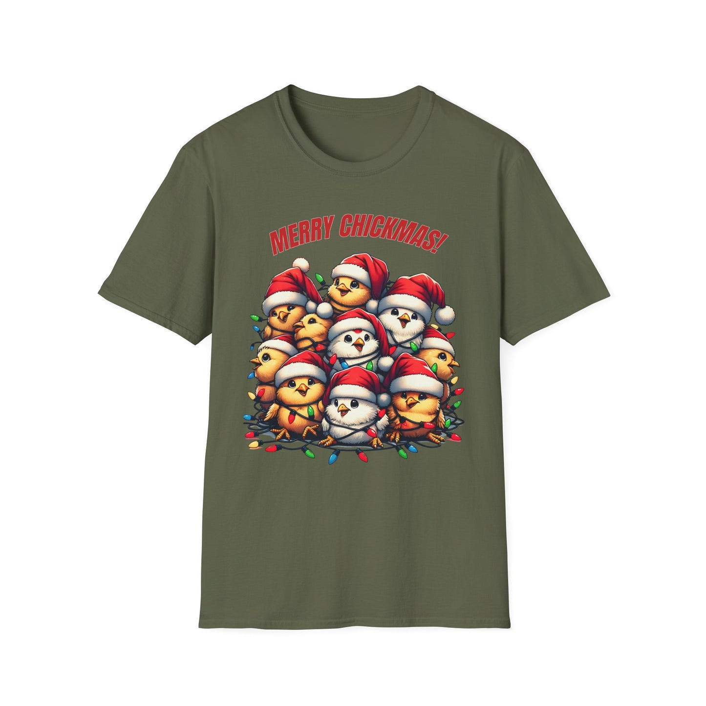 Merry Chickmas Funny Christmas Chickens T-Shirt