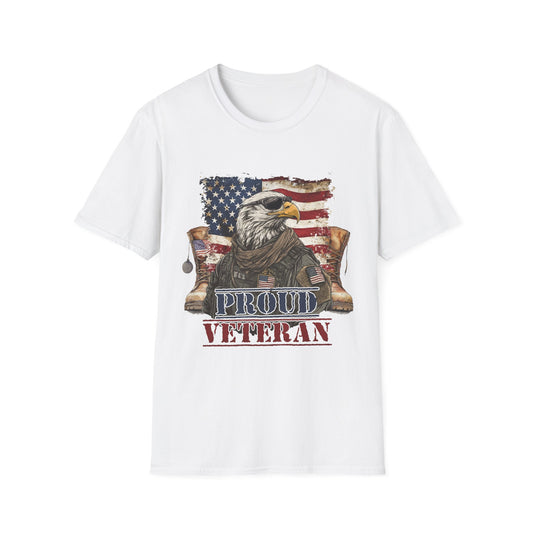 Proud Veteran Unisex T-Shirt | Patriotic Tee for Veterans, Comfortable Casual Wear, Military Appreciation Gift, Independence Day Apparel