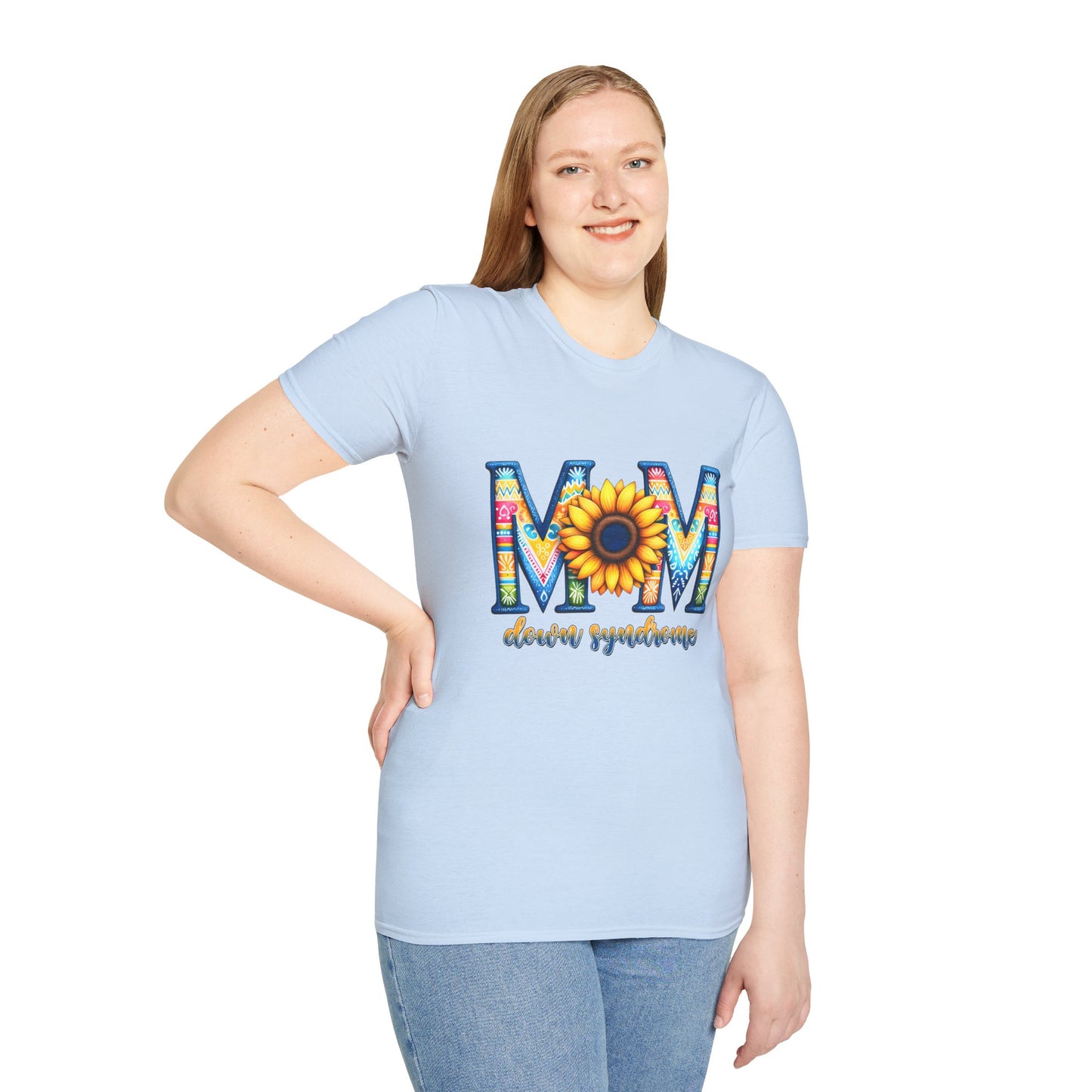 Colorful Mom Sunflower T-Shirt - Perfect Gift for Mother's Day, Birthday, Family Gatherings, Stylish Summer Wear