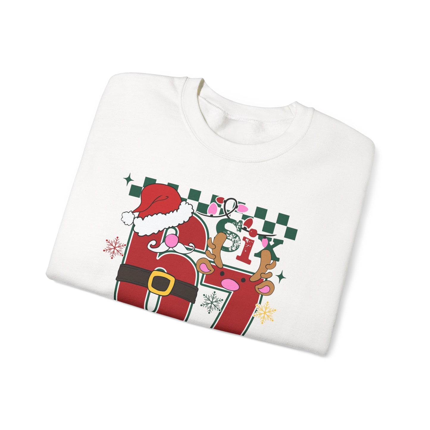 Festive Santa Crewneck Sweatshirt - Holiday Cheer