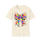 Colorful Bow Graphic Tee for All Celebrations, Unisex Graphic T-Shirt, Gift for Friends, Birthday Tee, Fun Party Shirt
