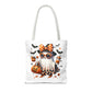 Whimsical Halloween Tote Bag, Spooky Ghost, Trick or Treat, Fall Accessories, Halloween Party Favor, Cute Autumn Decor