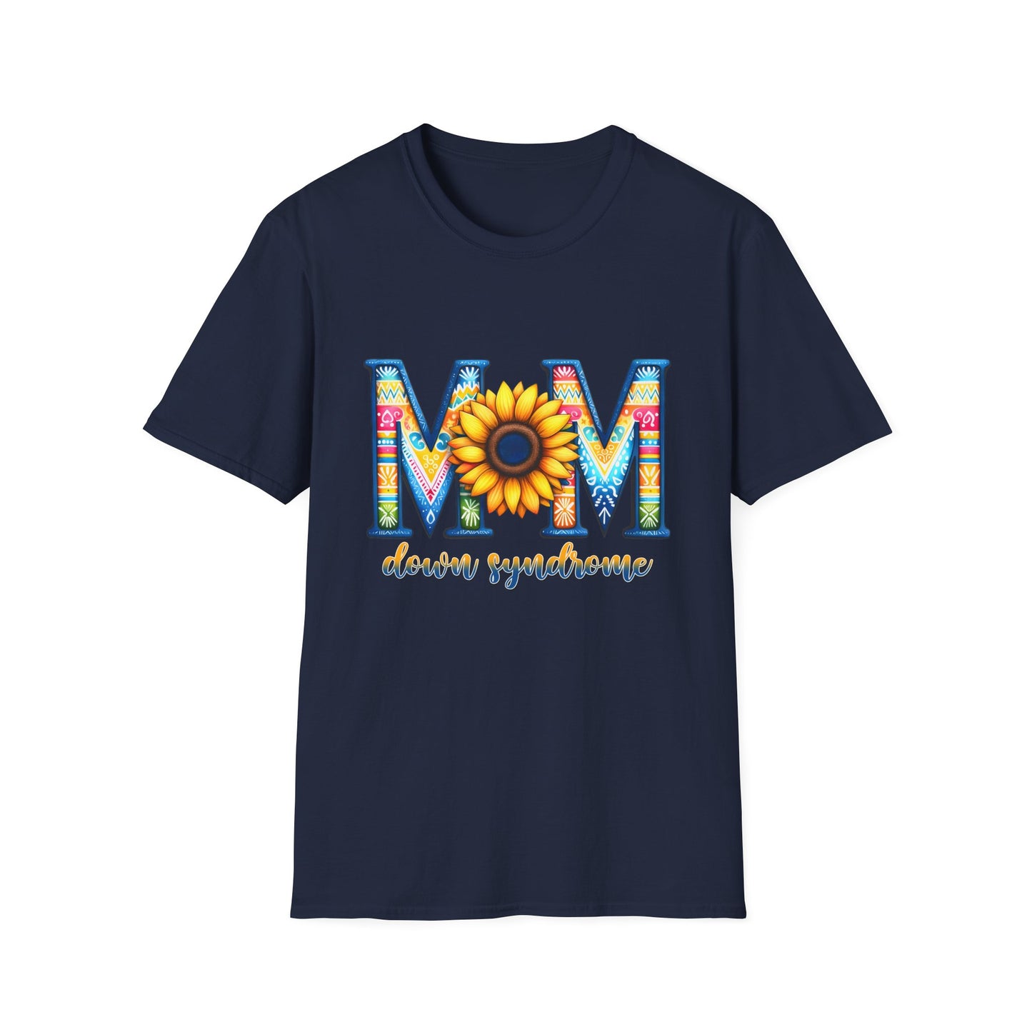 Colorful Mom Sunflower T-Shirt - Perfect Gift for Mother's Day, Birthday, Family Gatherings, Stylish Summer Wear