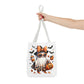 Whimsical Halloween Tote Bag, Spooky Ghost, Trick or Treat, Fall Accessories, Halloween Party Favor, Cute Autumn Decor
