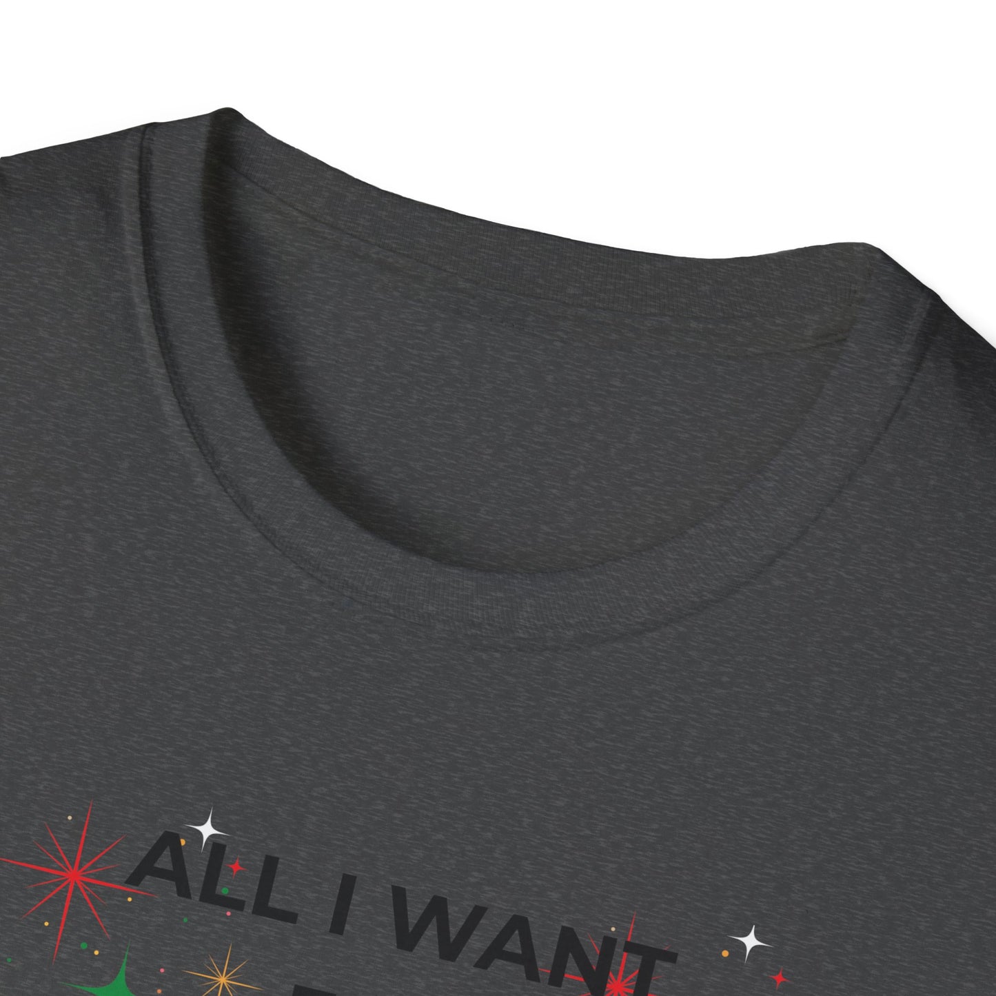 Christmas T-Shirt — "All I Want for Christmas is a Silent Night" Holiday Tee