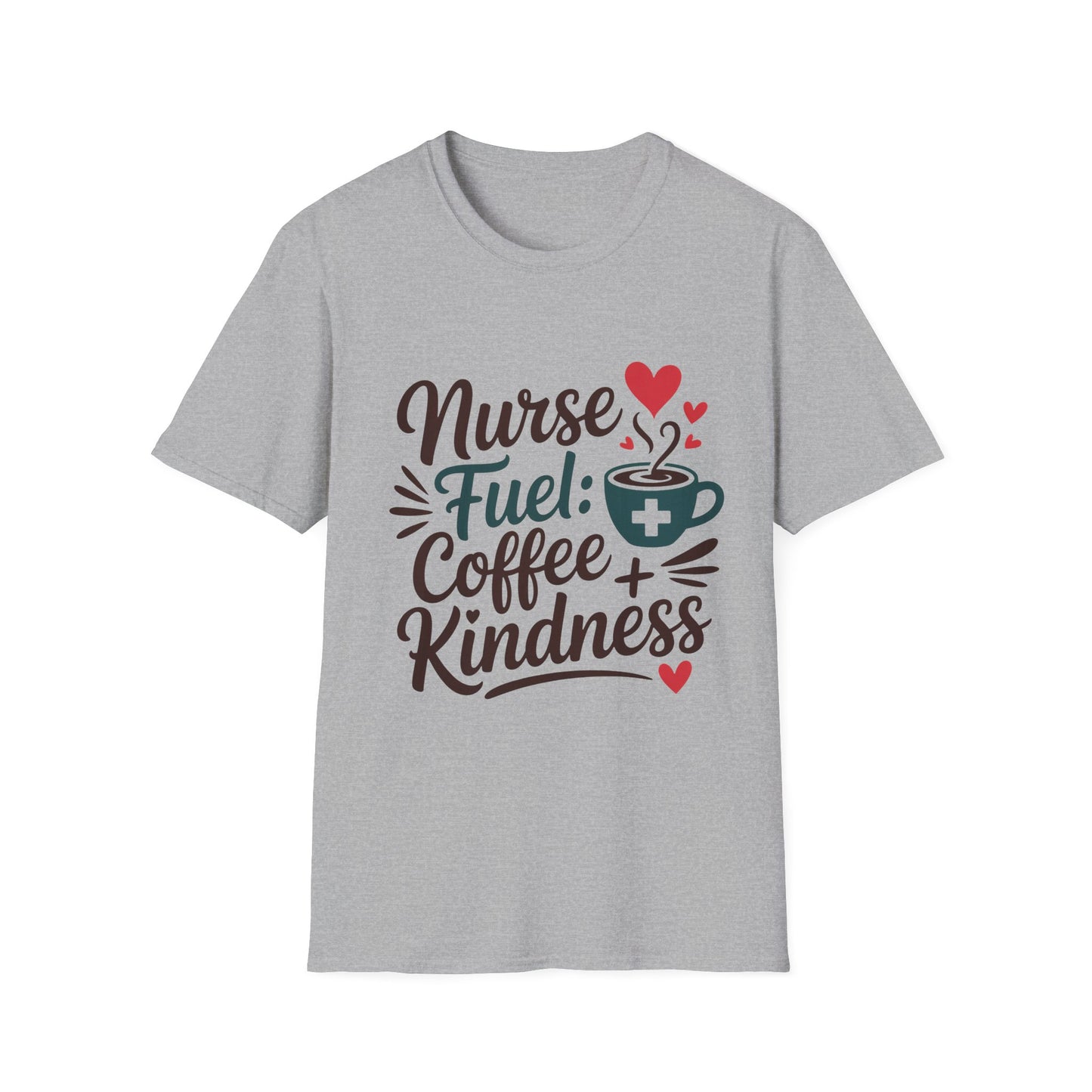 Nurse Fuel T-Shirt - Coffee and Kindness Tee, Gift for Nurses, Cute Nursing Shirt, Healthcare Apparel, Appreciation Day Outfit