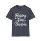 Raising Tiny Disciples Unisex Softstyle T-Shirt, Comfortable T-Shirt, Family Reunion Gift, Casual Wear, Faith-Based Apparel, Cute Kids Theme