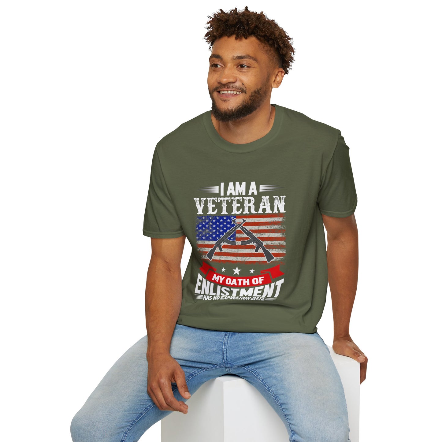 Patriotic Oath T-Shirt, Unisex Fashion Tee, July 4th Gift, Veteran Support Shirt, Casual Everyday Wear