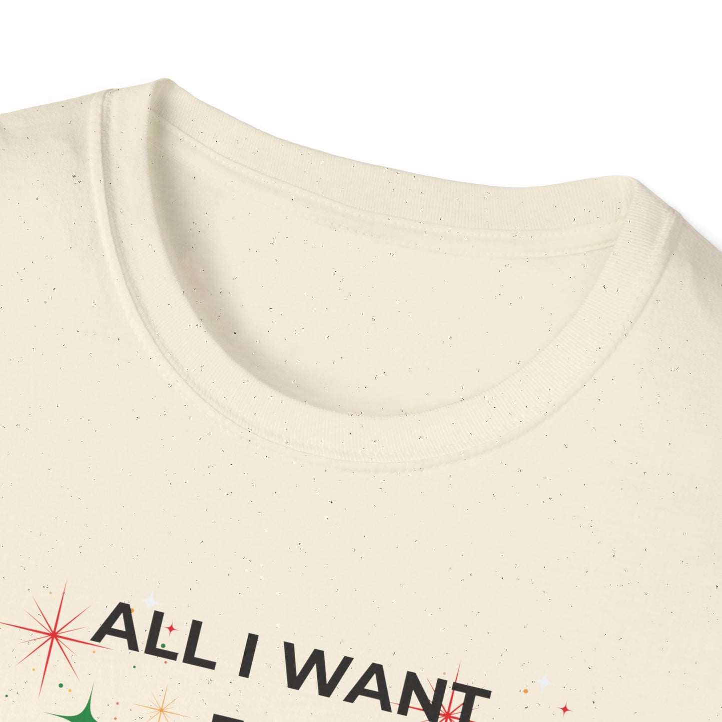 Christmas T-Shirt — "All I Want for Christmas is a Silent Night" Holiday Tee