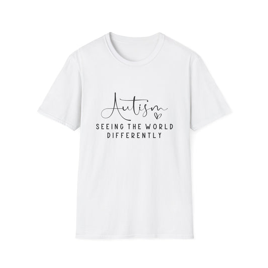 Autism Awareness Unisex Softstyle T-Shirt, See the World Differently Tee, Autism Support Shirt, Gift for Autism Advocacy, Unique [...]