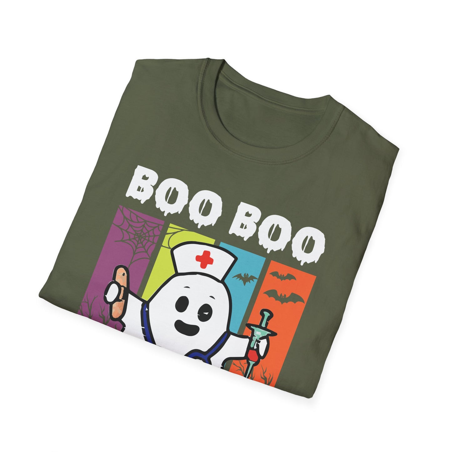 Boo Boo Crew Halloween T-Shirt | Unisex Softstyle Tee for Costume Parties, Fun Events, Trick-or-Treating