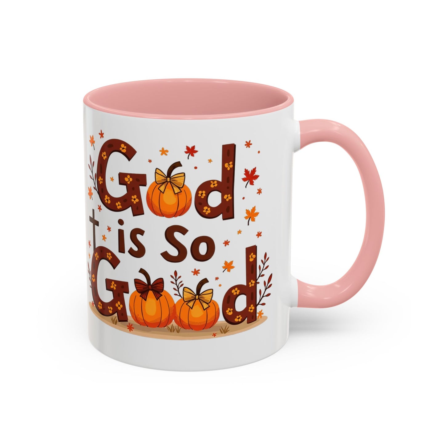 God Is So Good Fall Coffee Mug — Thanksgiving Pumpkin Accent Mug (11/15oz)