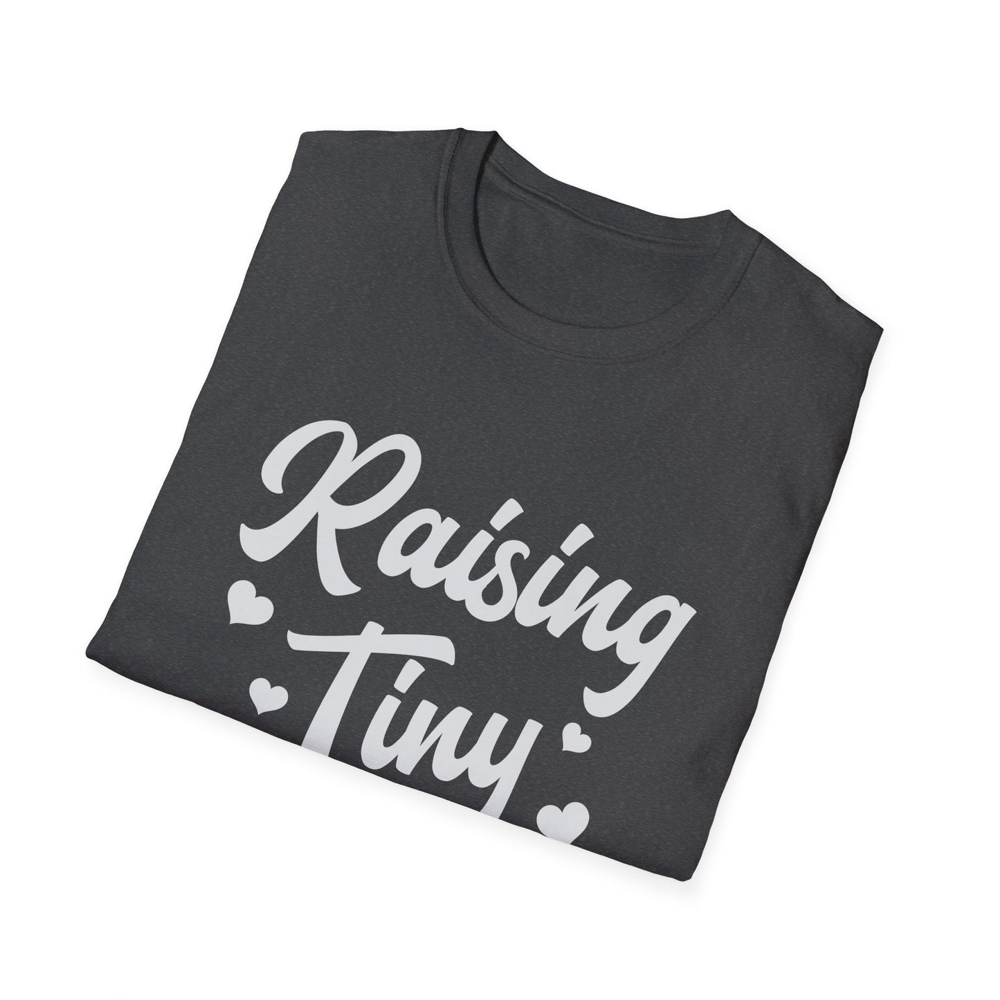 Raising Tiny Disciples Unisex Softstyle T-Shirt, Comfortable T-Shirt, Family Reunion Gift, Casual Wear, Faith-Based Apparel, Cute Kids Theme