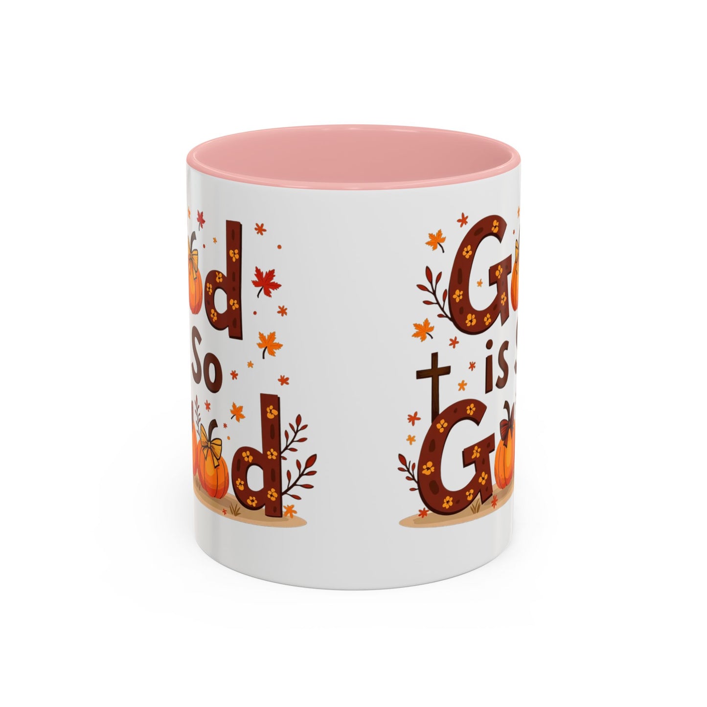 God Is So Good Fall Coffee Mug — Thanksgiving Pumpkin Accent Mug (11/15oz)