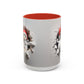 Santa Snowman Breaking Wall Coffee Mug