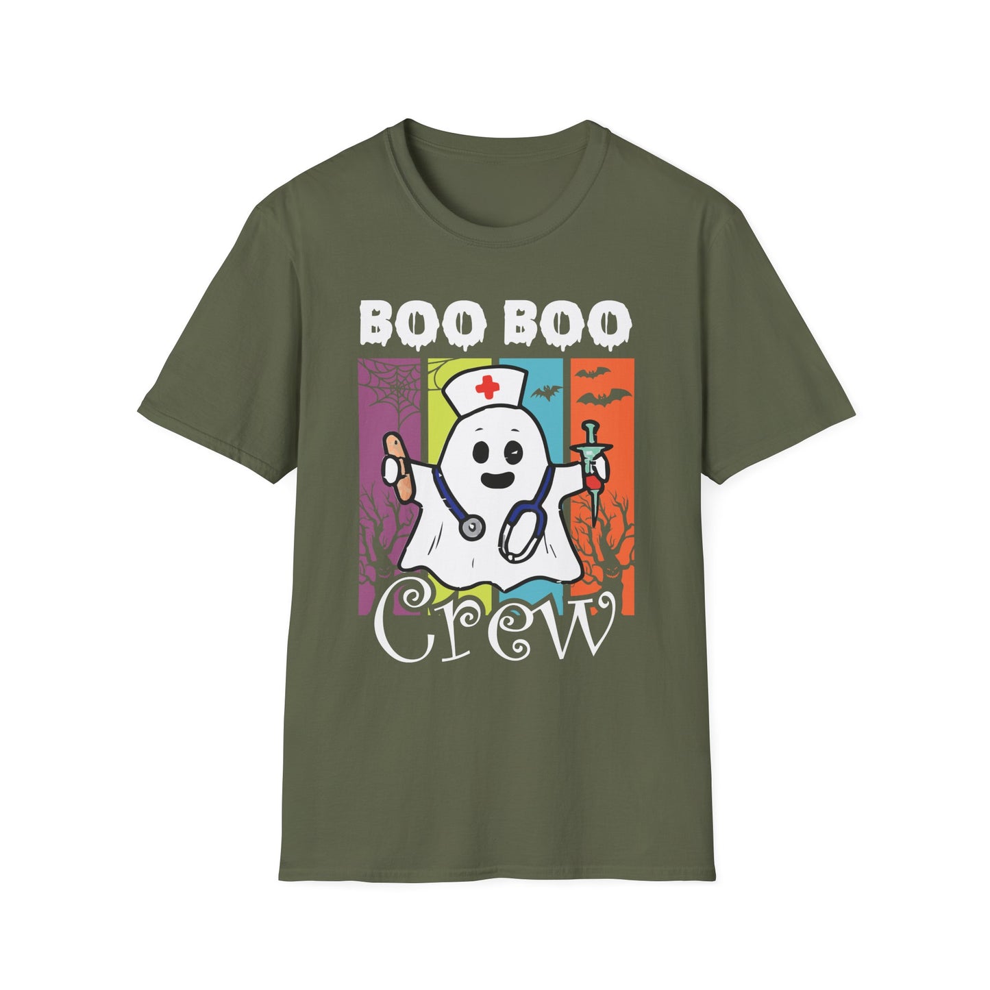 Boo Boo Crew Halloween T-Shirt | Unisex Softstyle Tee for Costume Parties, Fun Events, Trick-or-Treating
