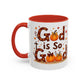 God Is So Good Fall Coffee Mug — Thanksgiving Pumpkin Accent Mug (11/15oz)