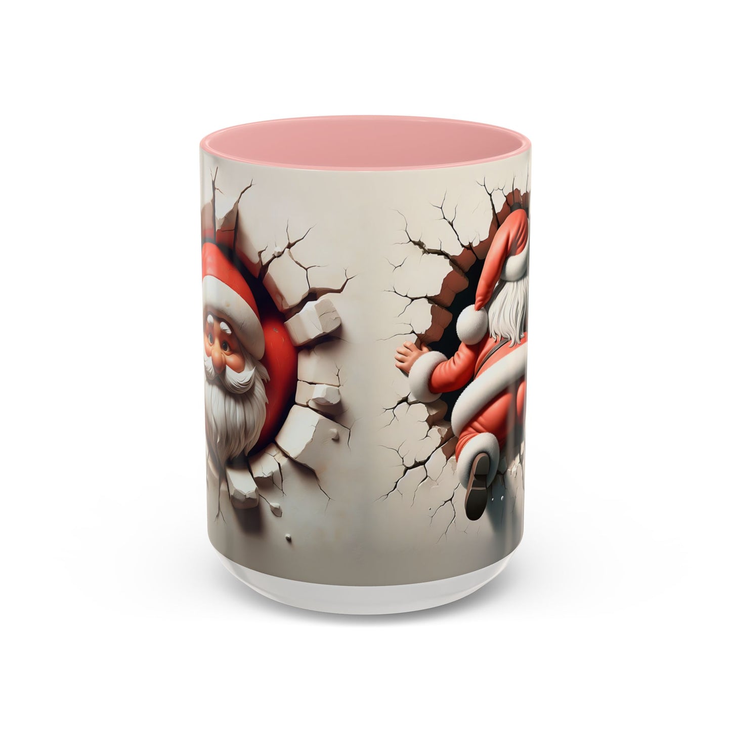 Santa Holiday Accent Coffee Mug - Fun Festive Design