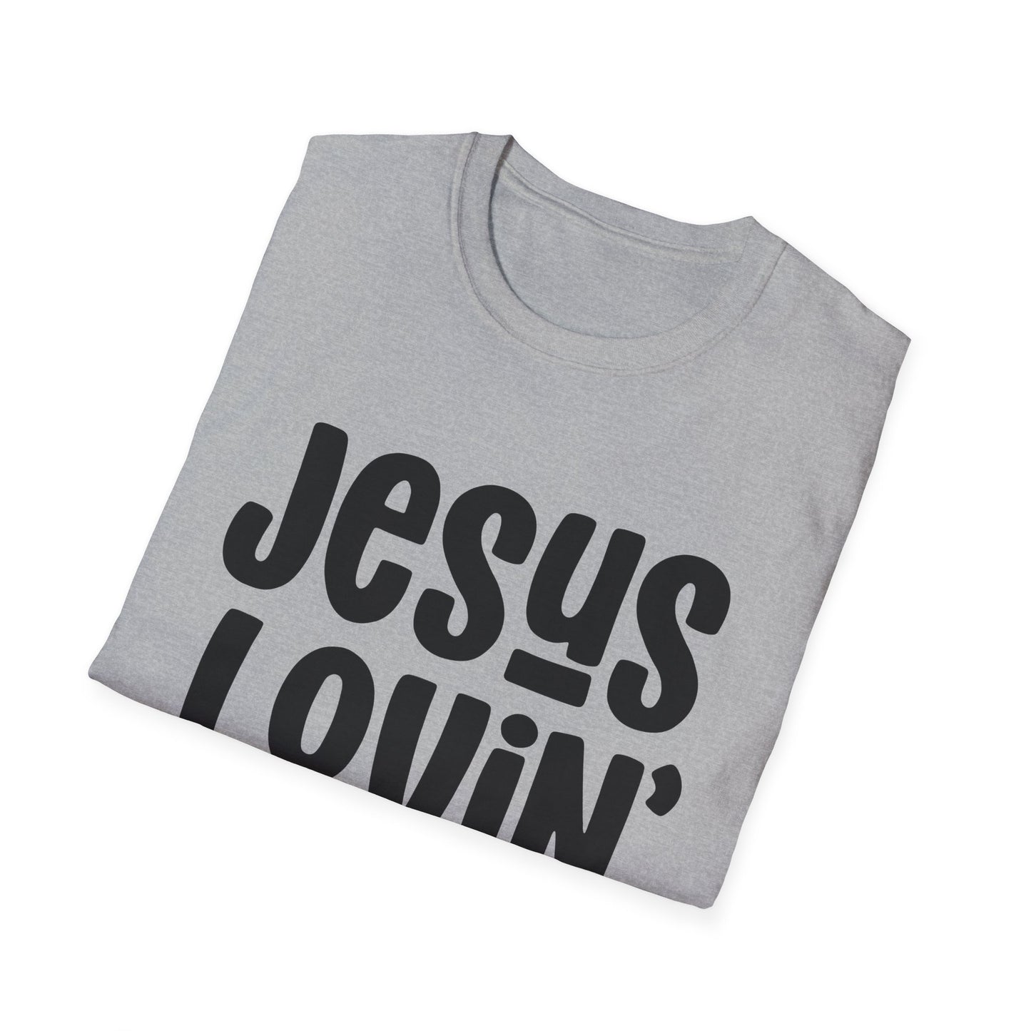Jesus Lovin' Mama Unisex Softstyle T-Shirt | Mother's Day Gift, Christian Tee, Casual Wear, Faith-Based Fashion, Family Reunion Shirt