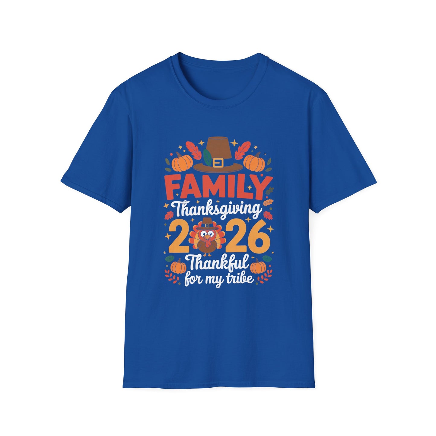 Thanksgiving Family T-Shirt - 2026 Grateful for My Tribe Design
