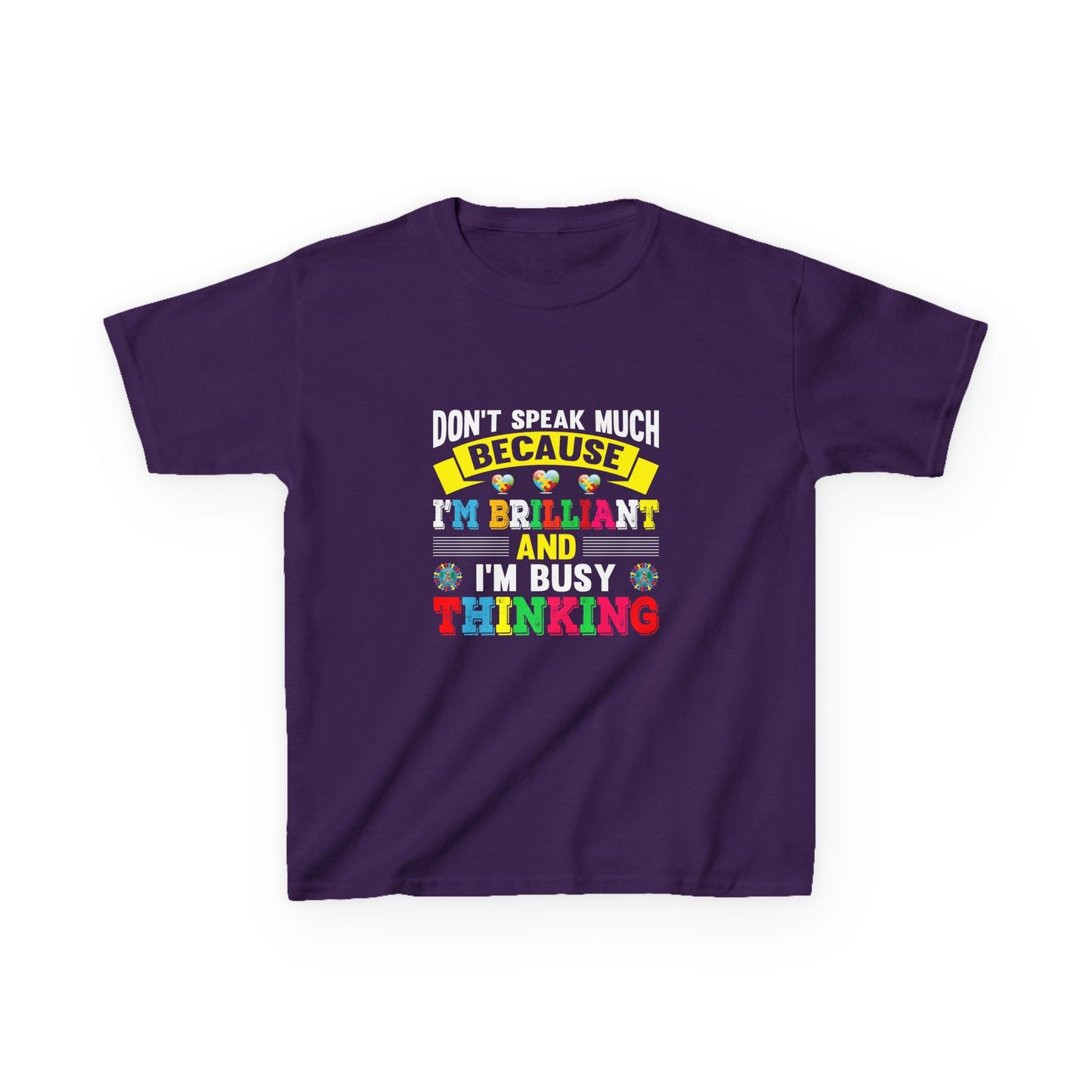 Brilliant Thinker Kids Tee - Fun Graphic T-Shirt, Gift for Bright Kids, School Wear, Birthday Present, Motivational Top