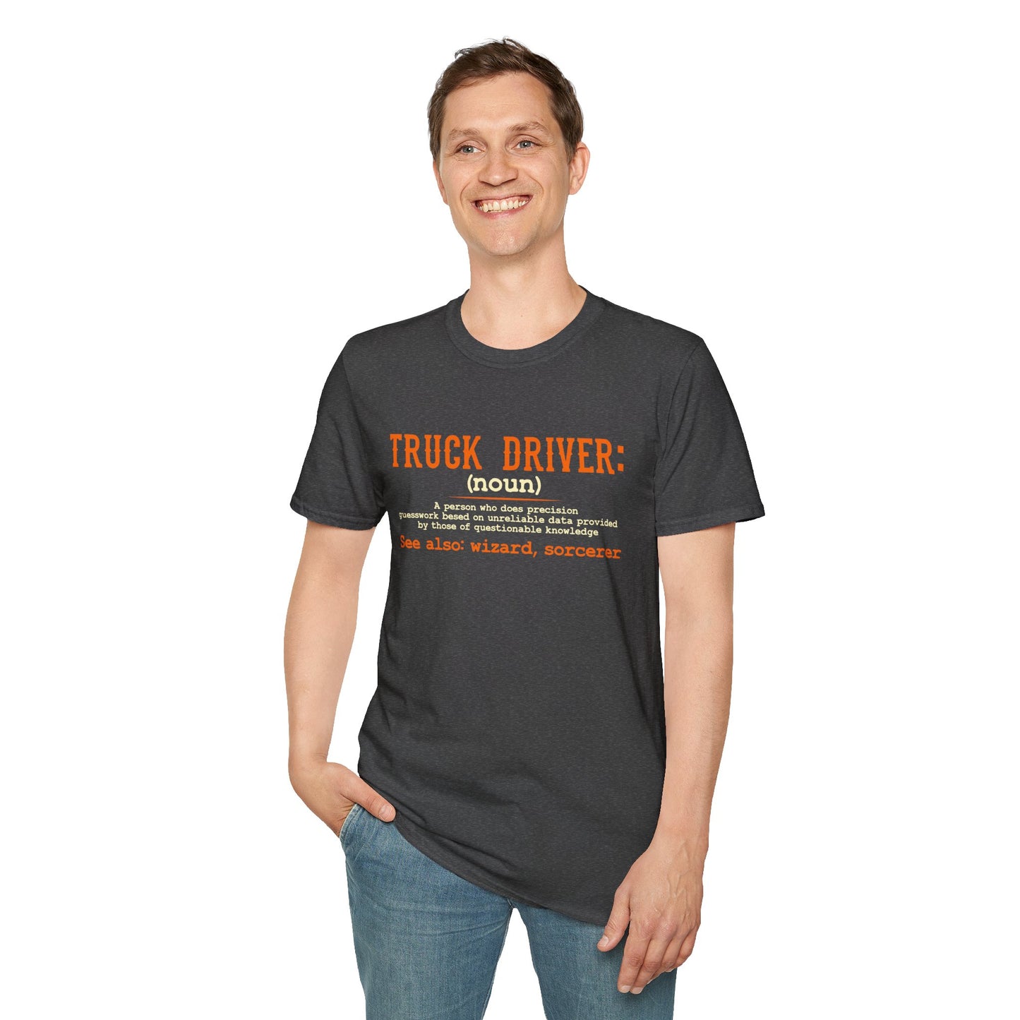 Truck Driver Definition T-Shirt | Funny Unisex Softstyle Tee for Truckers