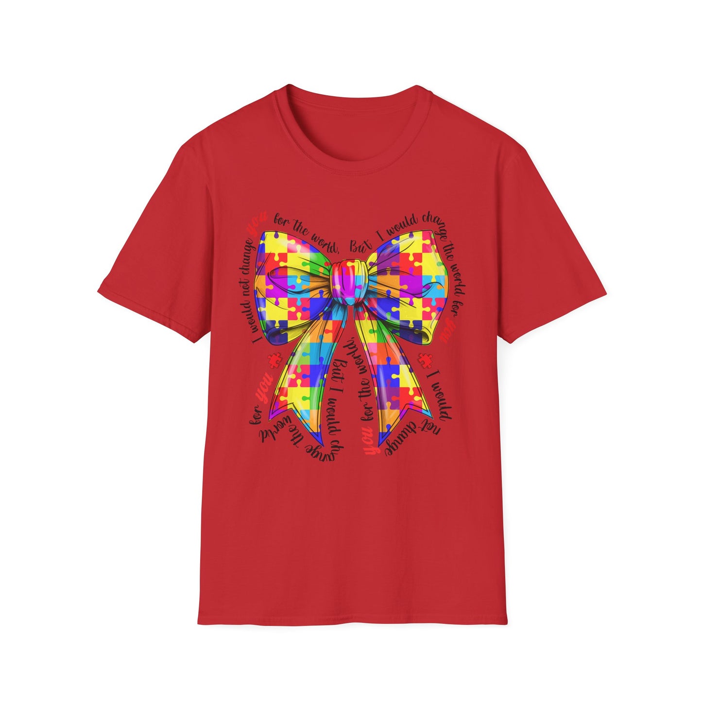 Colorful Bow Graphic Tee for All Celebrations, Unisex Graphic T-Shirt, Gift for Friends, Birthday Tee, Fun Party Shirt