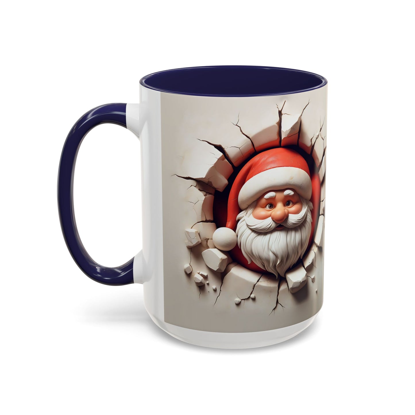 Santa Holiday Accent Coffee Mug - Fun Festive Design