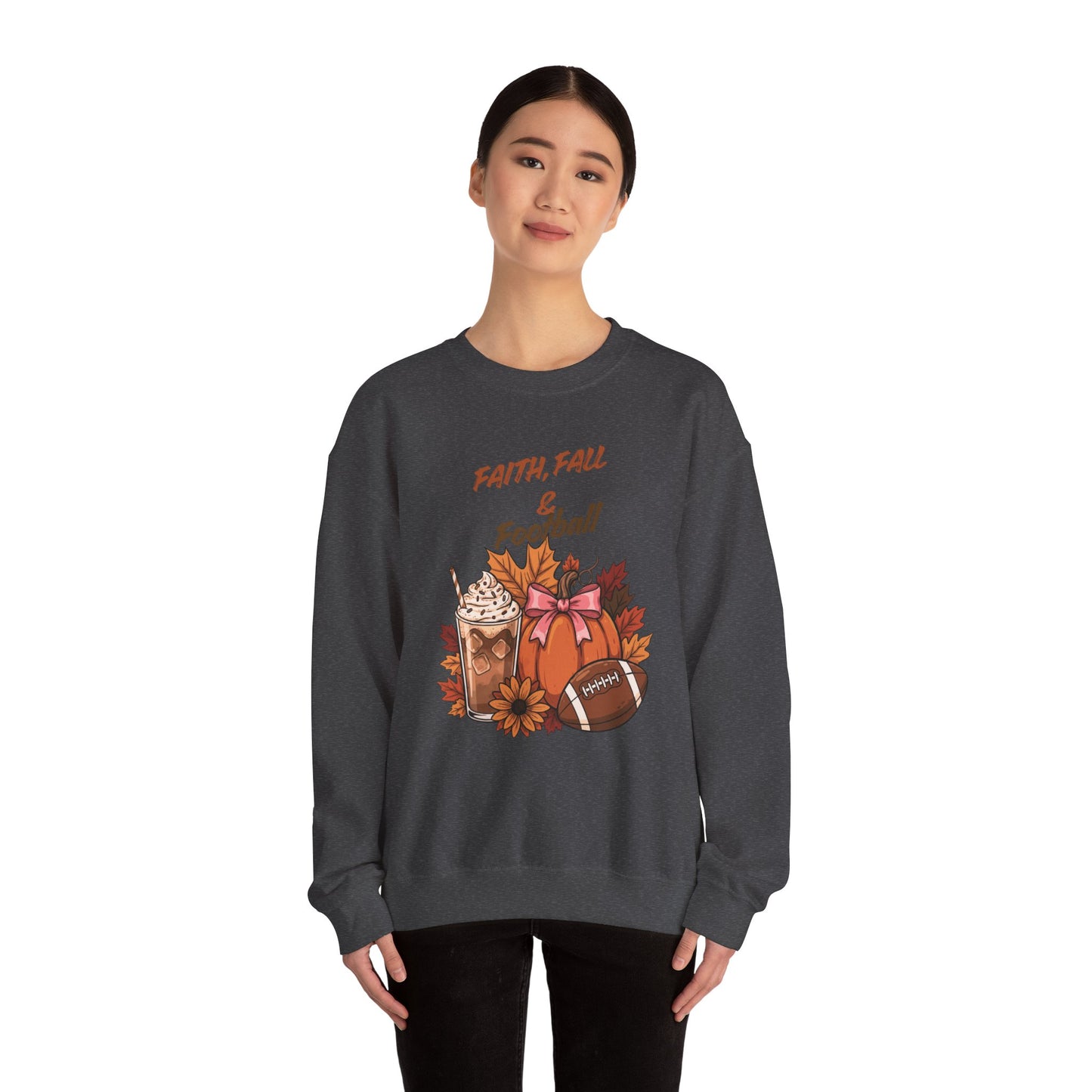 Fall Faith & Football Crewneck Sweatshirt