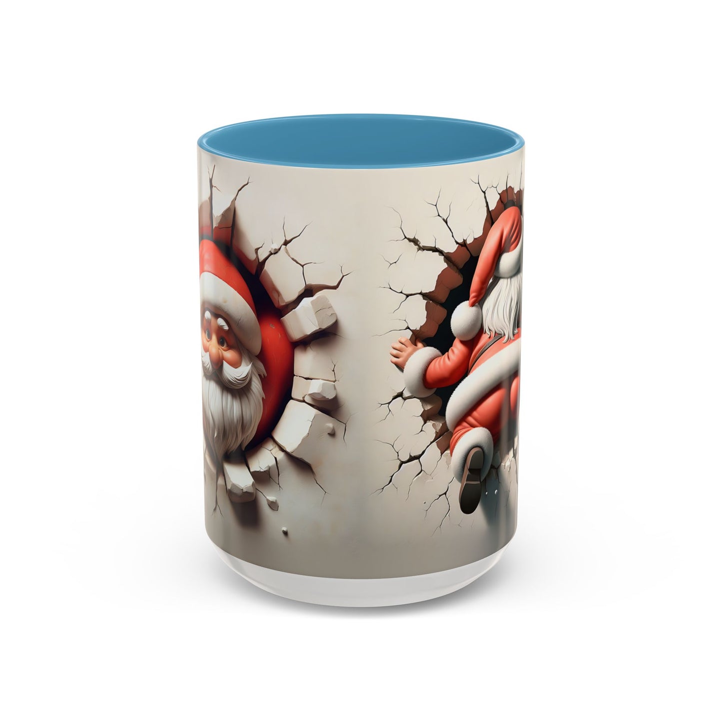 Santa Holiday Accent Coffee Mug - Fun Festive Design