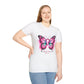 Breast Cancer Awareness Butterfly T-Shirt, Supportive Tee, Unisex Personalized Apparel, Comfort Fit for Awareness Events, Gift for Survivors
