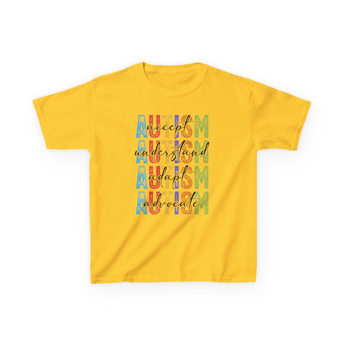 Colorful Autism Awareness Kids Tee, Support Autism, Gift for Kids, Inclusive Fashion, Awareness Month, Fun T-Shirt