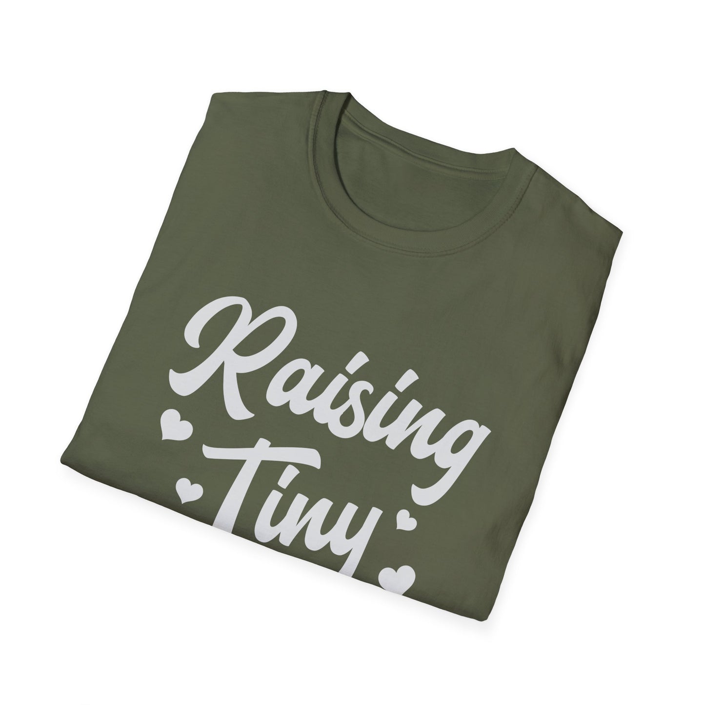 Raising Tiny Disciples Unisex Softstyle T-Shirt, Comfortable T-Shirt, Family Reunion Gift, Casual Wear, Faith-Based Apparel, Cute Kids Theme