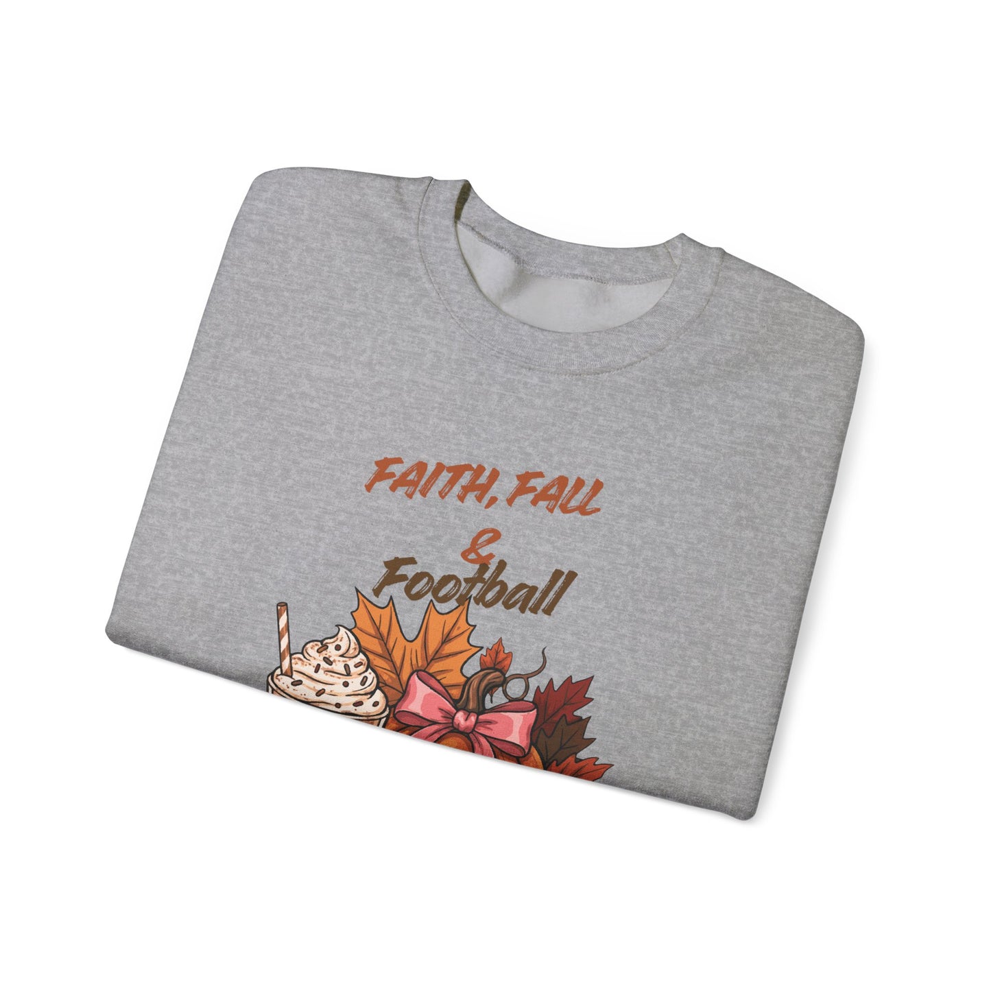 Fall Faith & Football Crewneck Sweatshirt