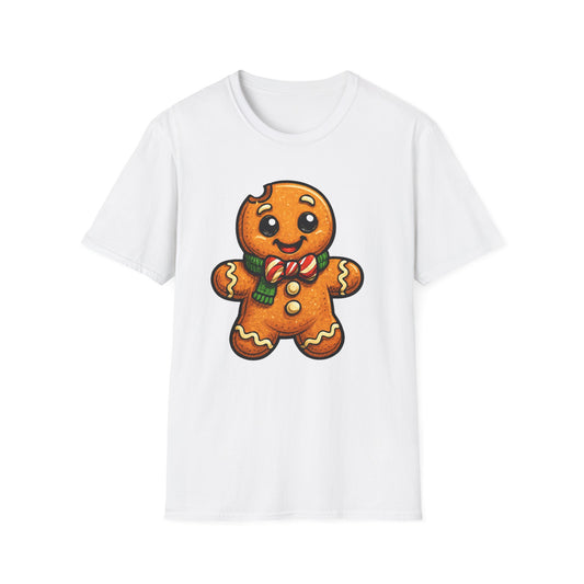 Cute Gingerbread Cookie T-Shirt, Holiday Shirt, Christmas Gift, Unisex Tee, Festive Apparel, Cozy Wear, Winter Fashion